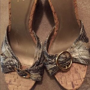 Living on the Edge Qupid Wooden Heel Slides